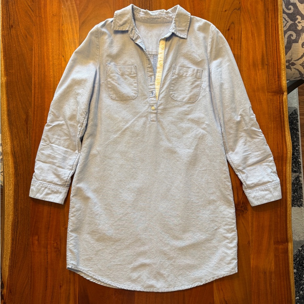 Light Blue Button-Up Shirt Dress size XS
